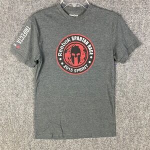 Reebok Spartan Race T-Shirt Men's‎ Small 2015 Sprint Casual Polyester Blend S
